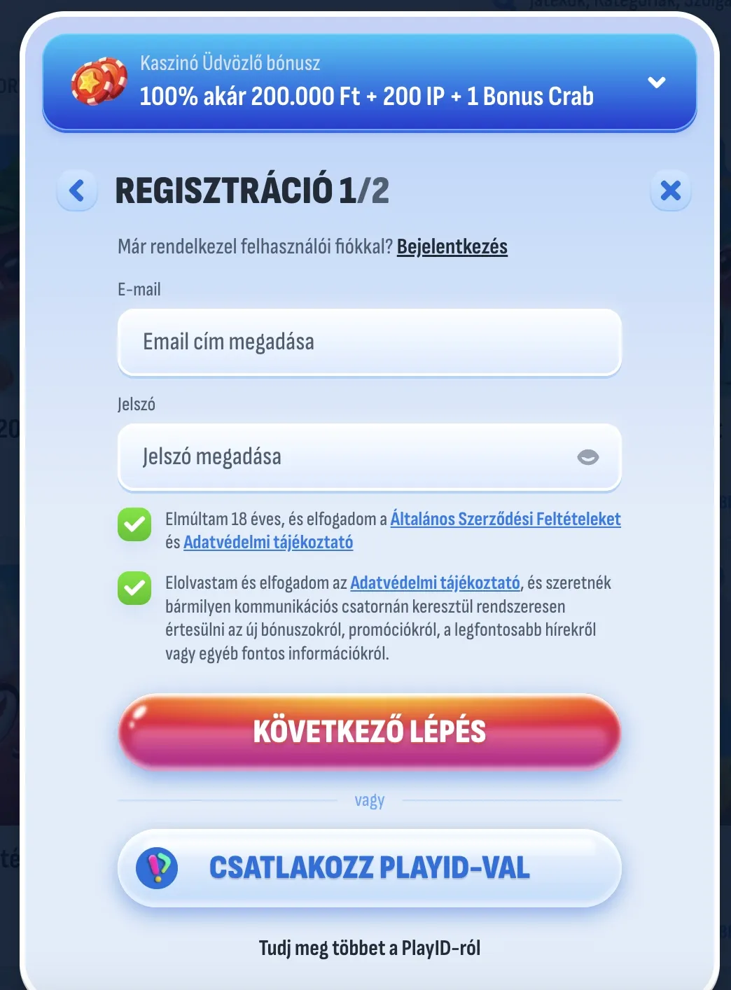 Nomini regisztráció